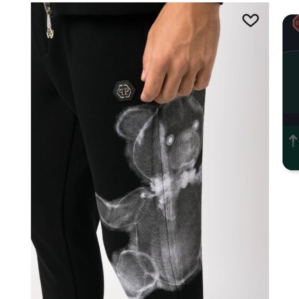 STUNNING PHILIPP PLEIN TEDDY BEAR TRACKPANTS